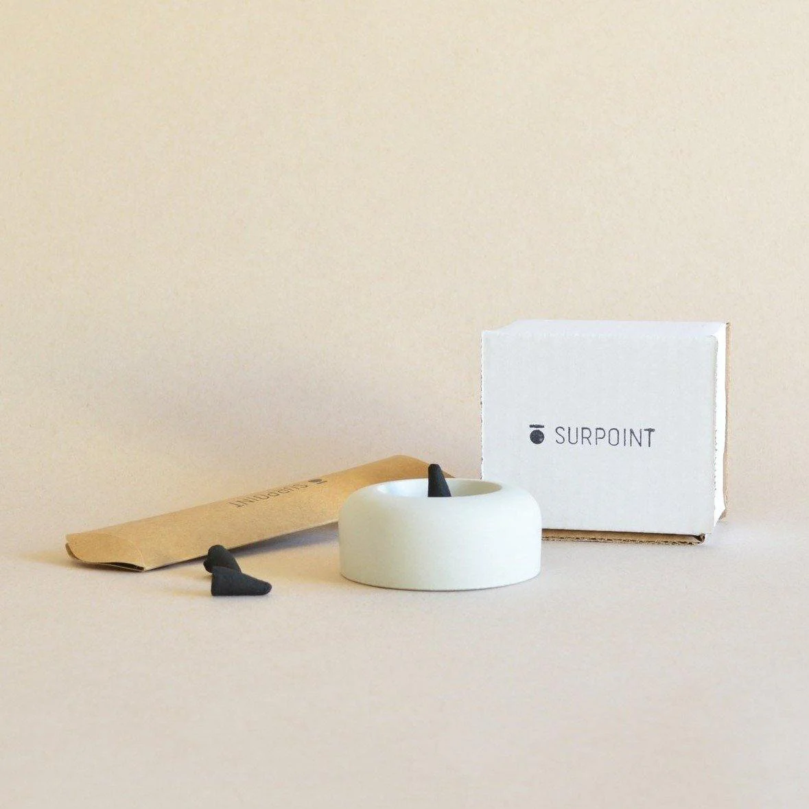 Cone Concrete Incense Burner - Image 2