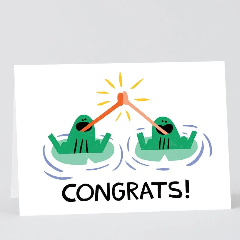 Congrats Frogs Card