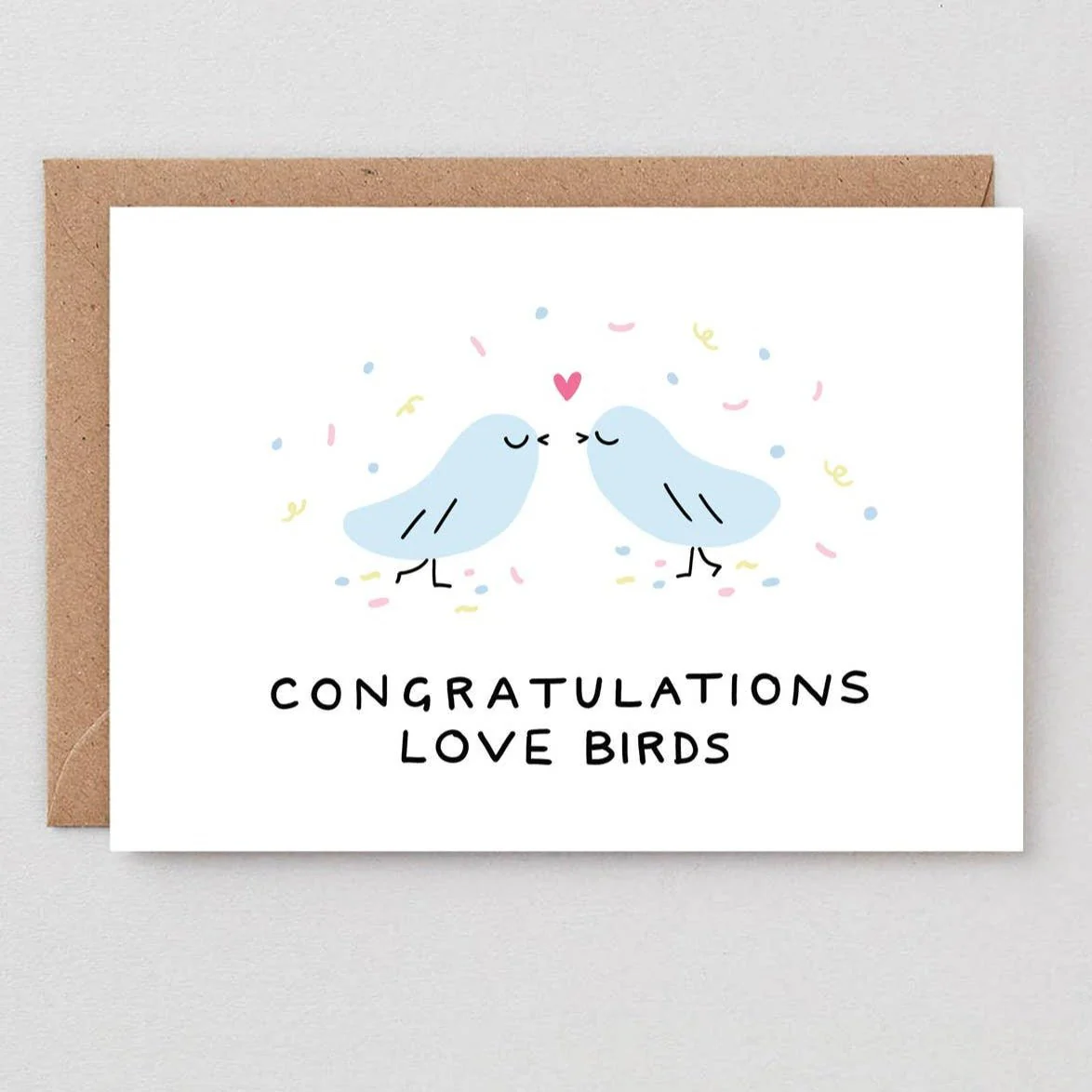 Congrats Love Birds Card - Image 2