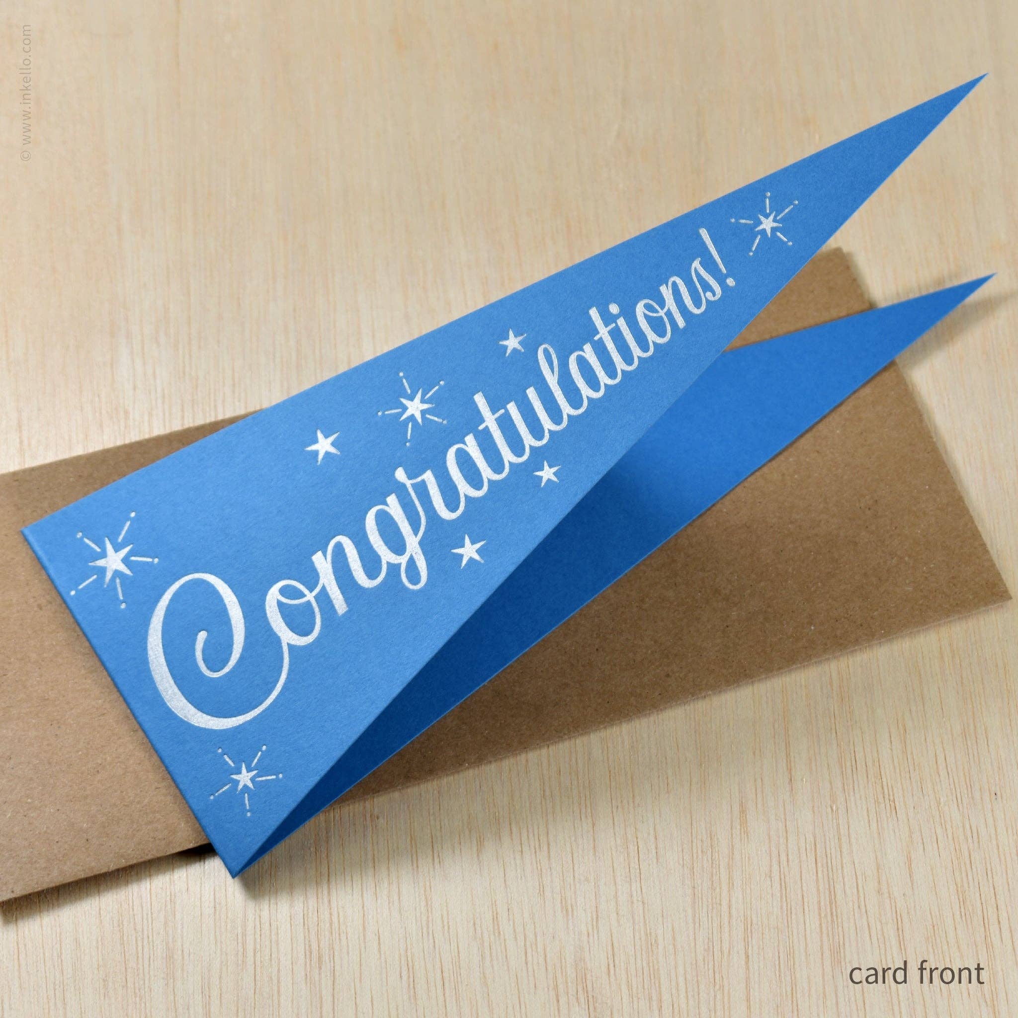 Congratulations Triangular Pennant Card - Image 2