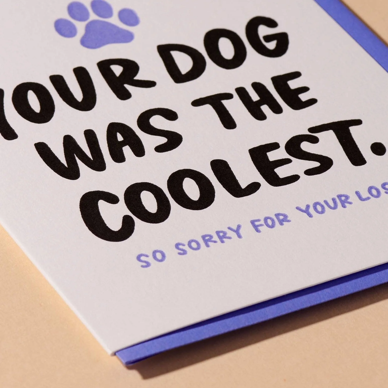 Coolest Dog Sympathy Card - Image 2