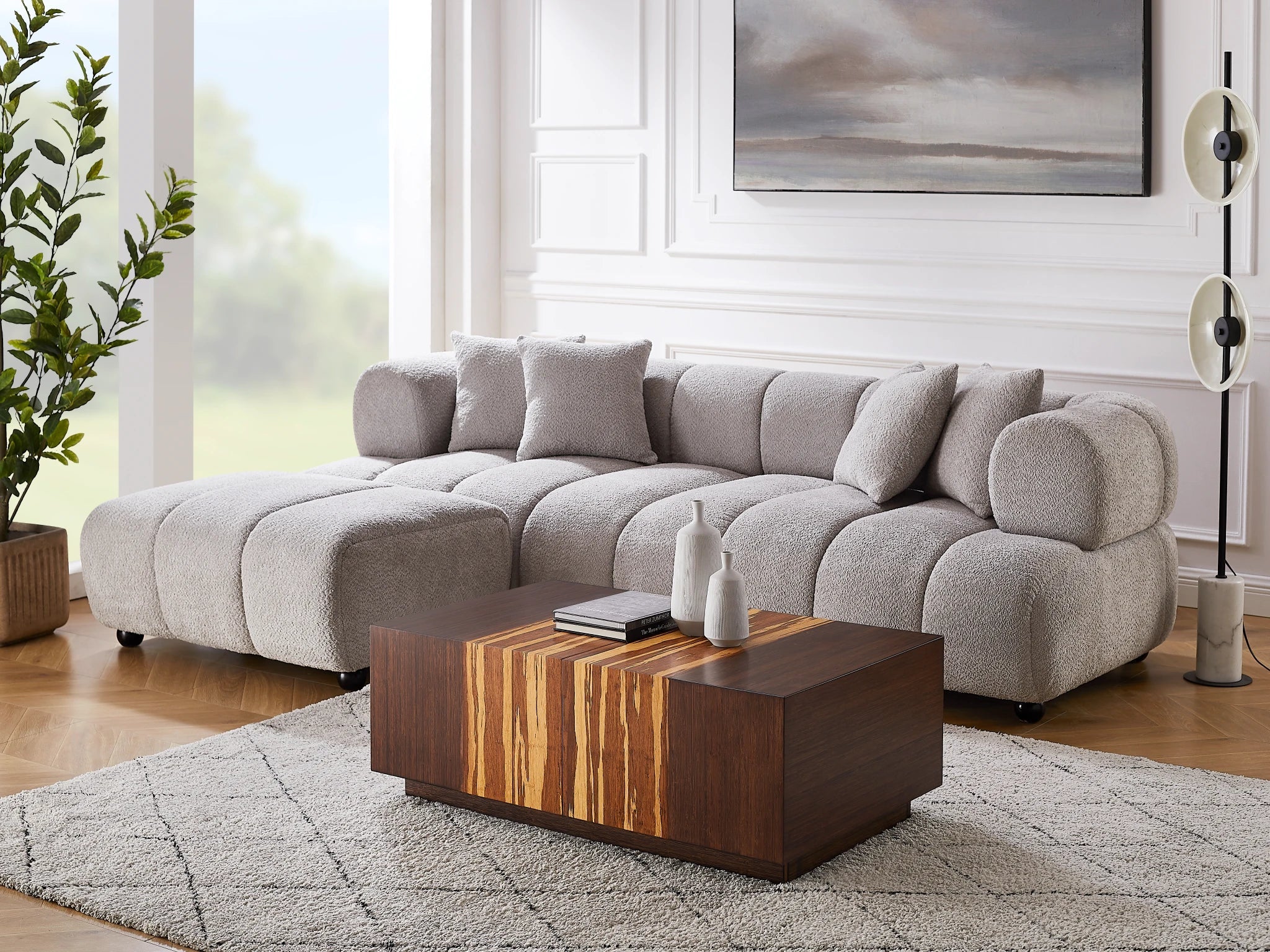 Azara Cube Rectangular Coffee Table - Image 3