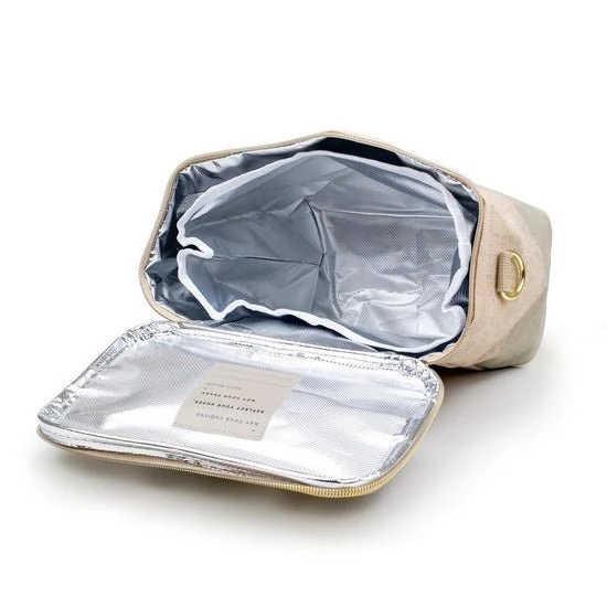 Cement Colour Block Large Lunch Poche - Image 4