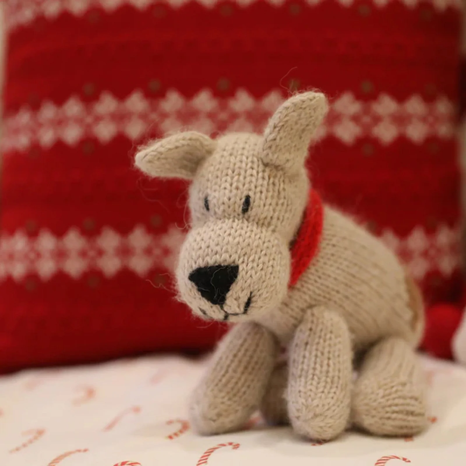Knitted Dog Stuffed Animal - Image 2