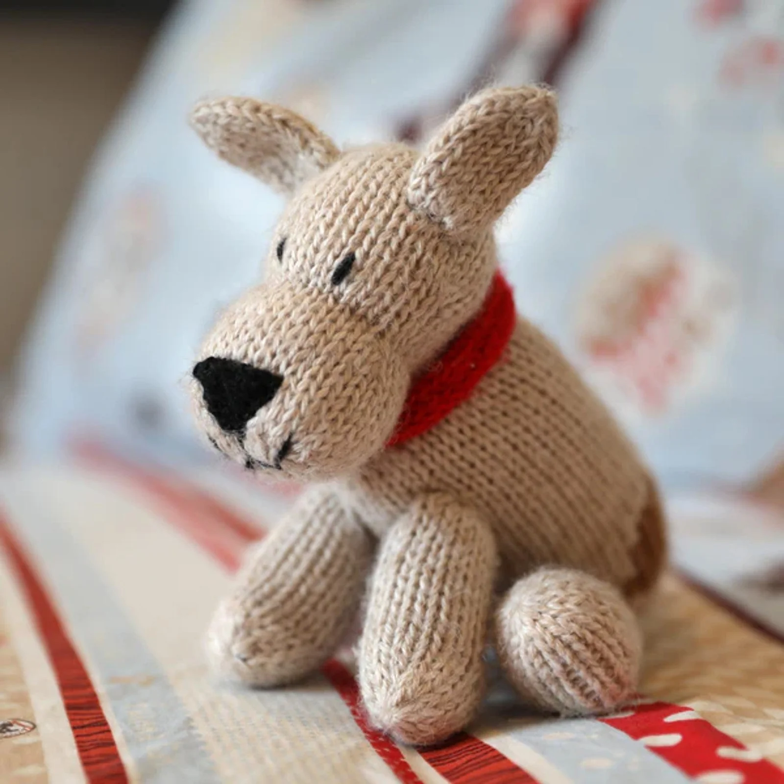 Knitted Dog Stuffed Animal - Image 4