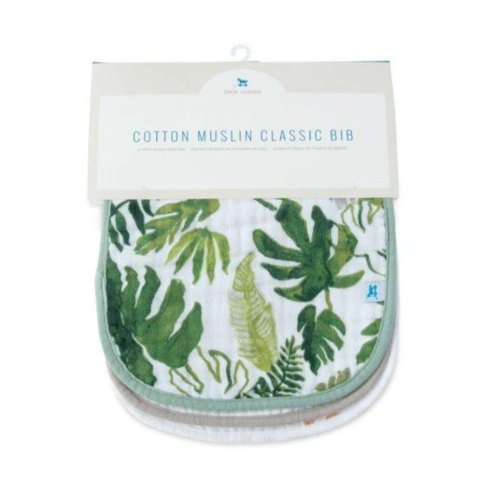 Cotton Muslin Classic Bib Set of 3: Gators - Image 2