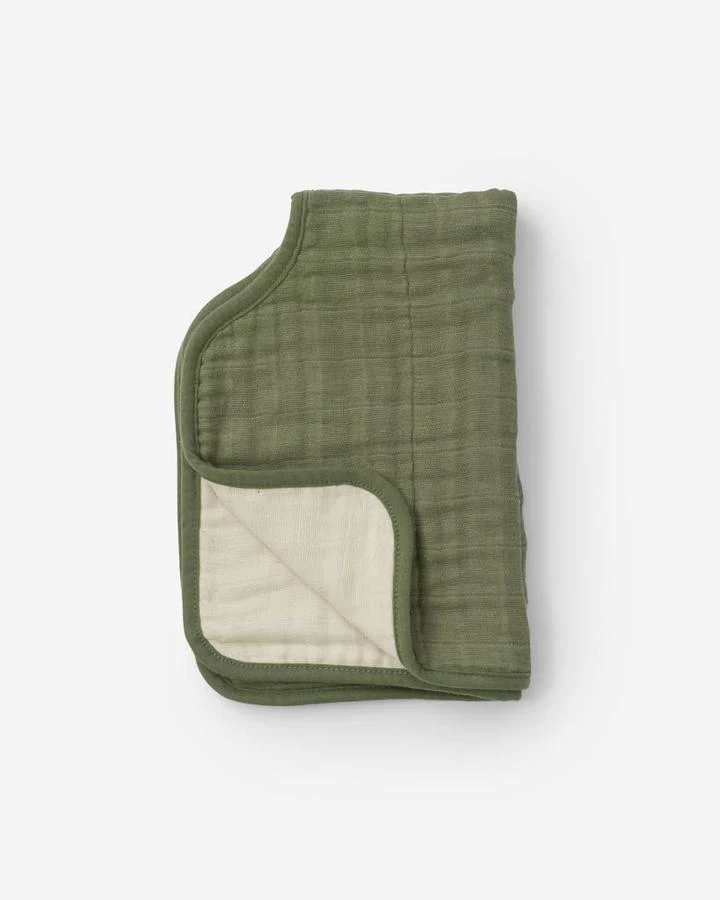 Cotton Muslin Burp Cloth: Fern - Image 2