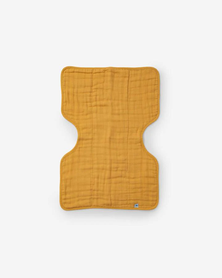 Cotton Muslin Burp Cloth: Mustard - Image 2