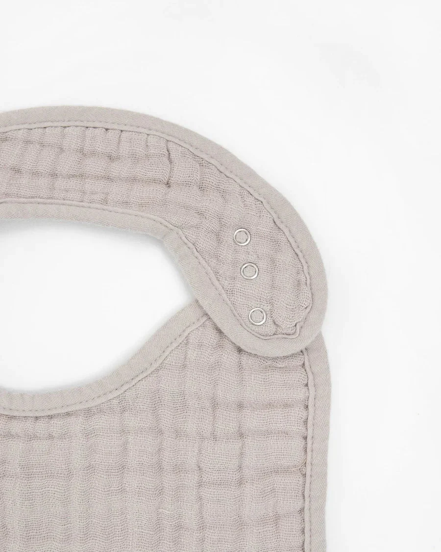 Cotton Muslin Classic Bib Set of 3: Fern - Image 3