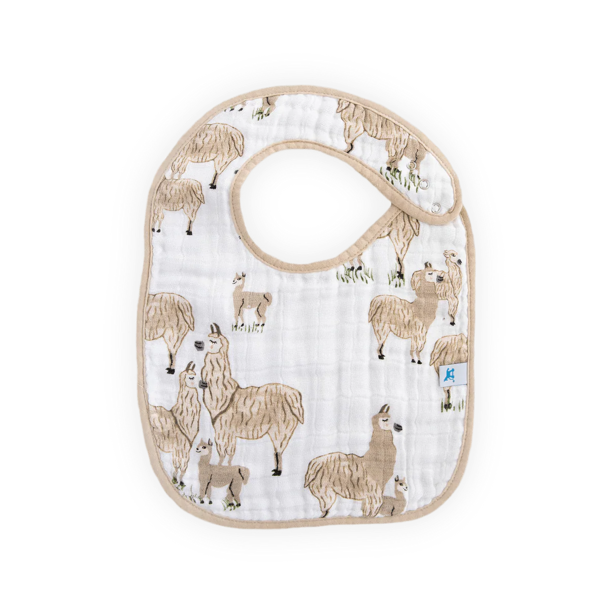 Cotton Muslin Classic Bib Set of 3: Llama Llama - Image 8
