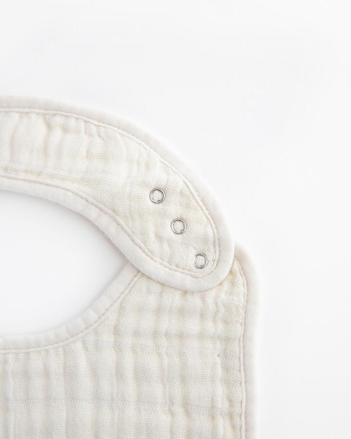 Cotton Muslin Classic Bib Set of 3: Mustard - Image 2