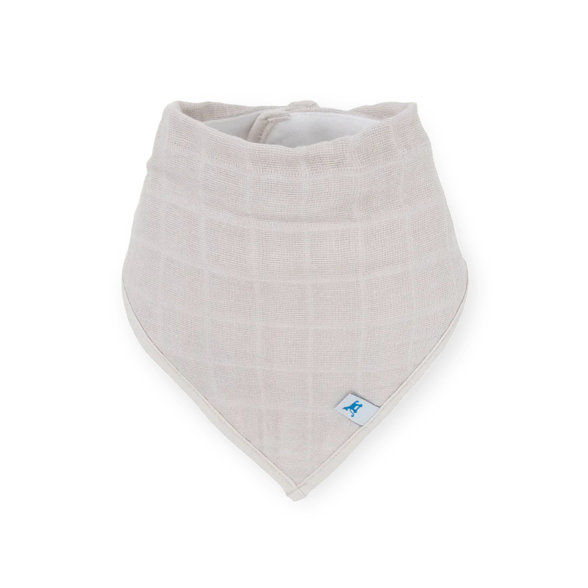 Cotton Muslin Fleece Bandana Bibs: Mauve Stripe - Image 8