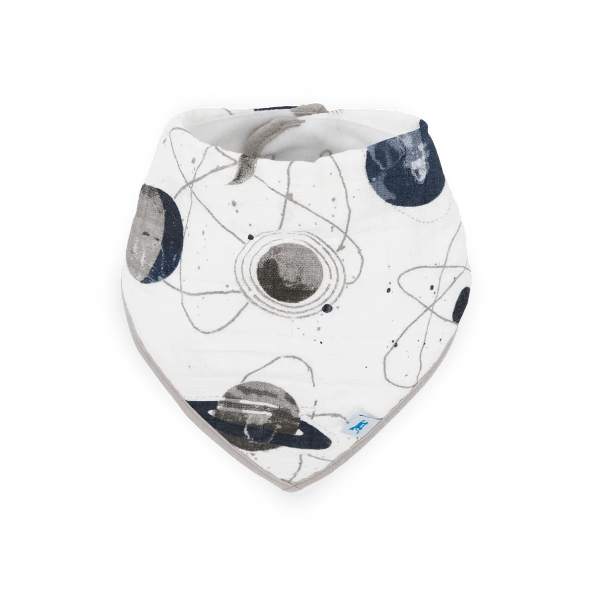 Cotton Muslin Fleece Bandana Bibs: Planetary - Image 12