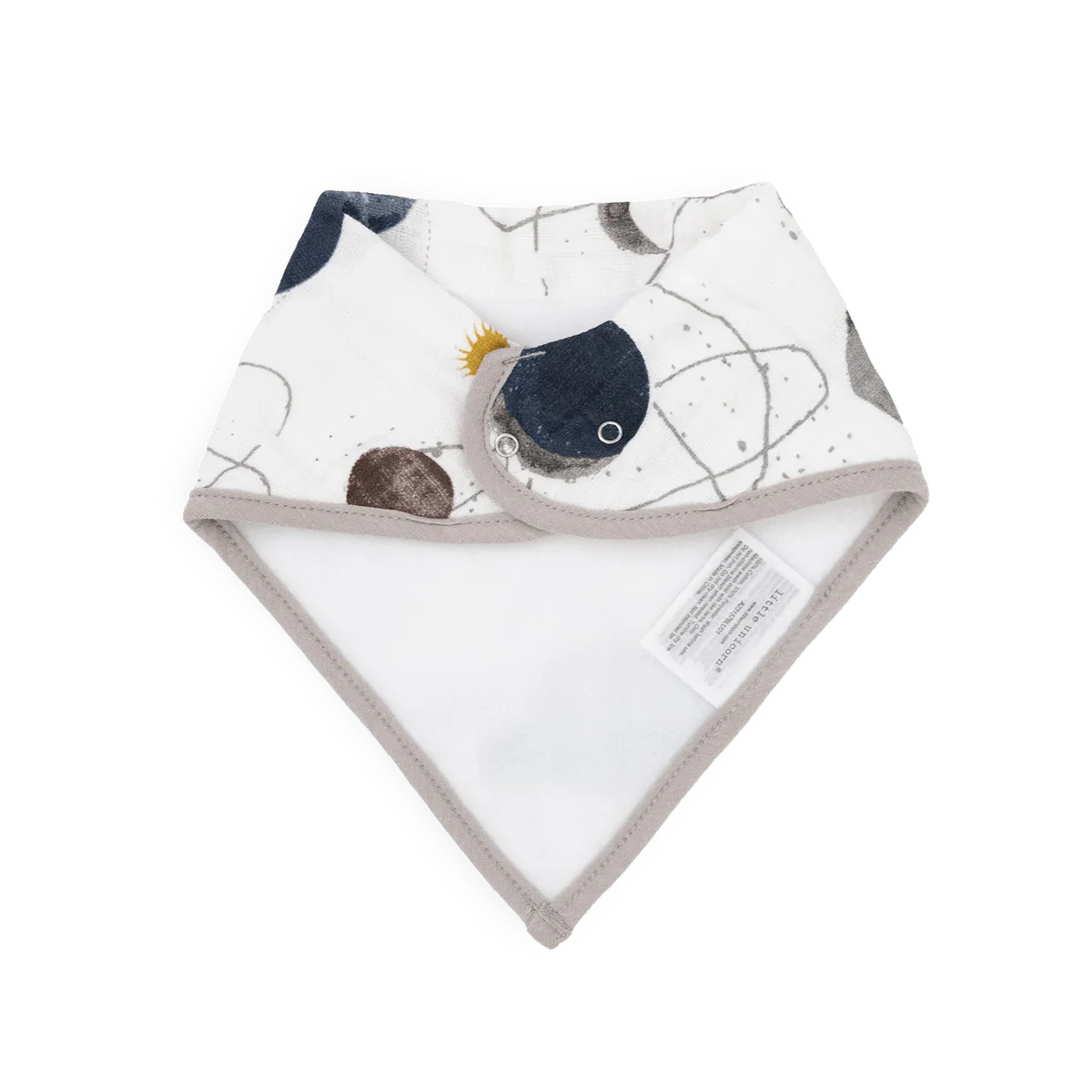 Cotton Muslin Fleece Bandana Bibs: Planetary - Image 8