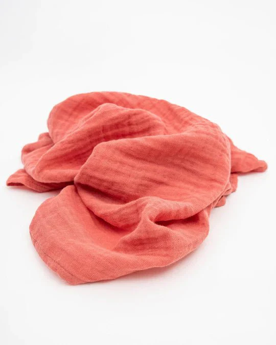 Cotton Muslin Squares 4 Pack: Rose Petal - Image 2
