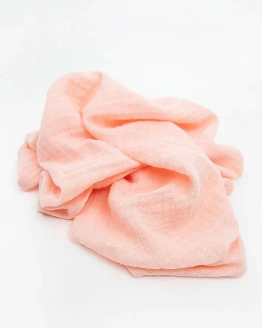 Cotton Muslin Squares 4 Pack: Rose Petal - Image 5