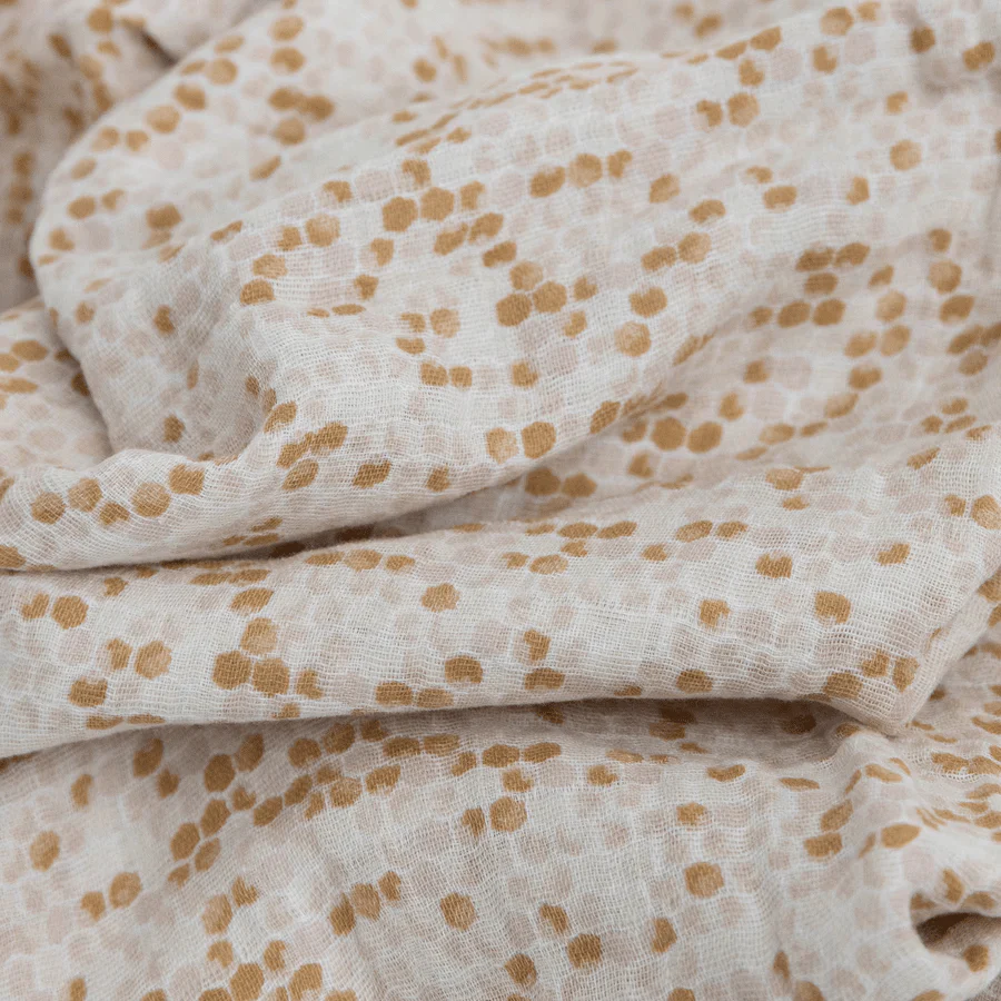 Cotton Muslin Swaddle 3 Pack: Garden Bees - Image 3