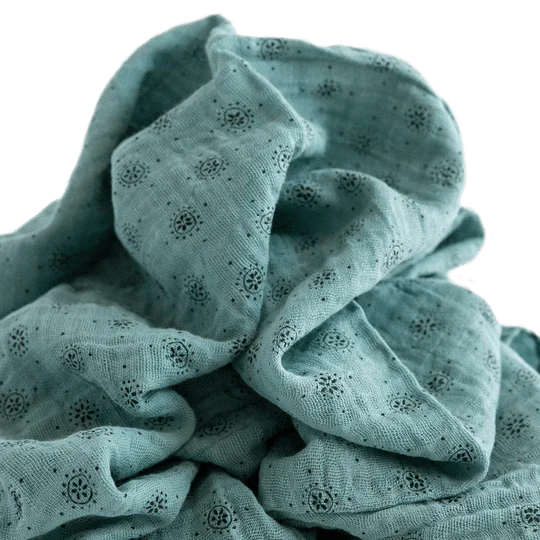 Cotton Muslin Swaddle 3 Pack: Vintage Floral - Image 2