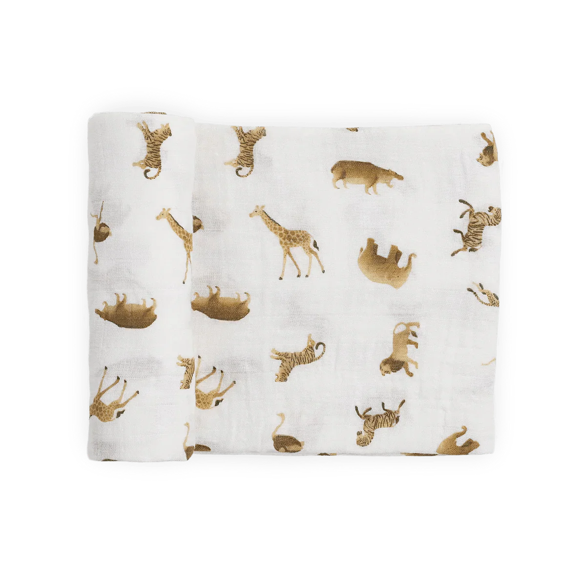 Cotton Muslin Swaddle: Animal Crackers - Image 4
