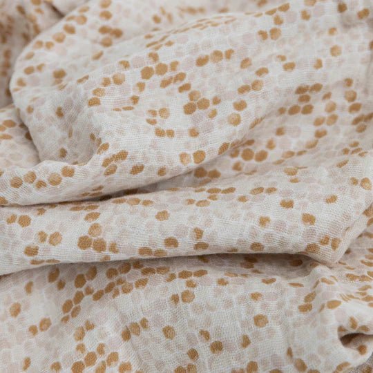 Cotton Muslin Swaddle: Honeycomb - Image 2