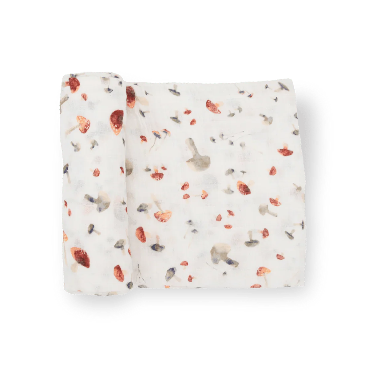 Cotton Muslin Swaddle: Mushrooms - Image 4