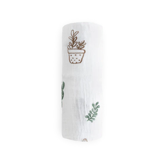 Cotton Muslin Swaddle: Prickle Pots