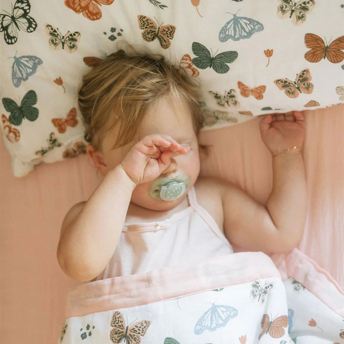 Cotton Muslin Toddler Bedding: Butterflies - Image 3