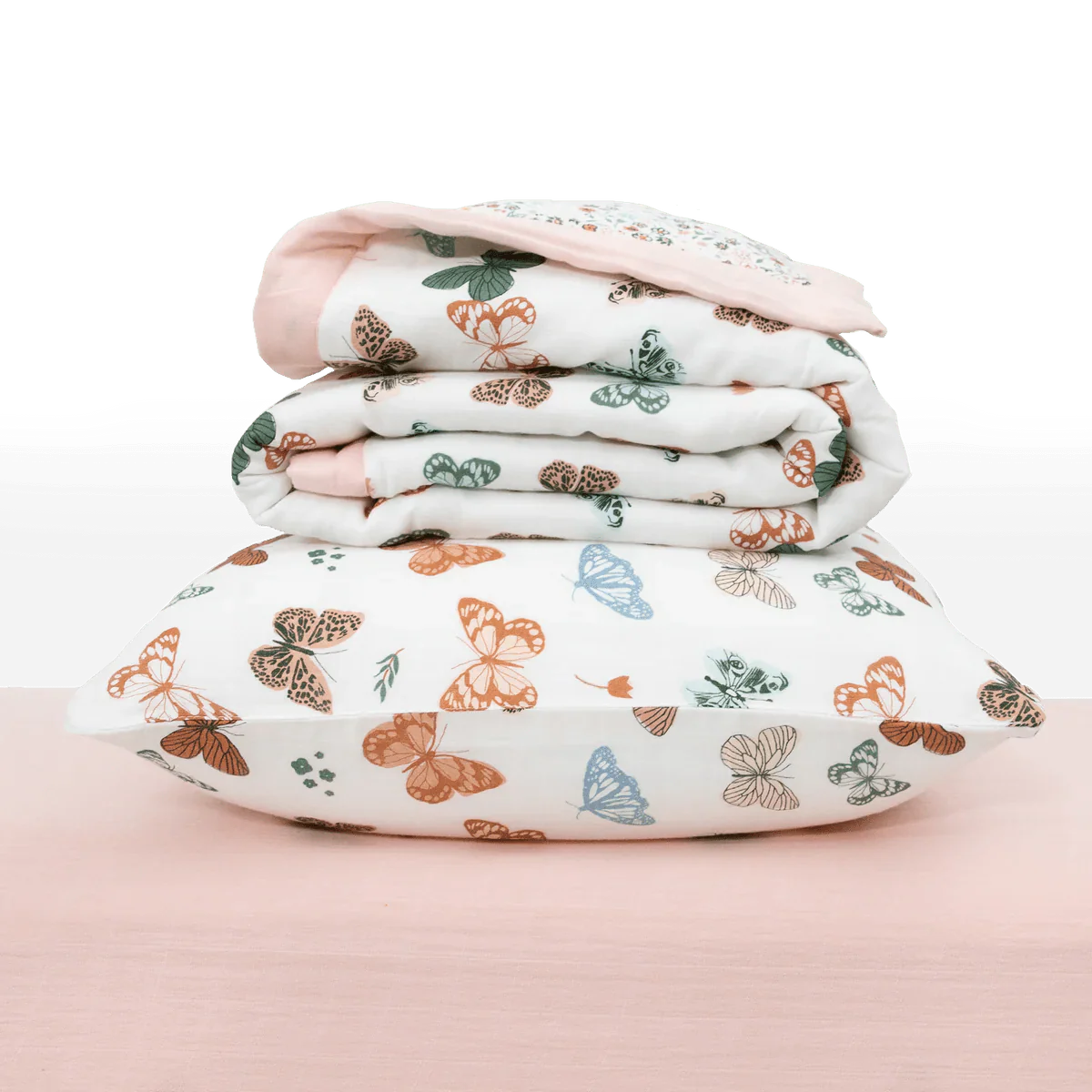 Cotton Muslin Toddler Bedding: Butterflies - Image 4