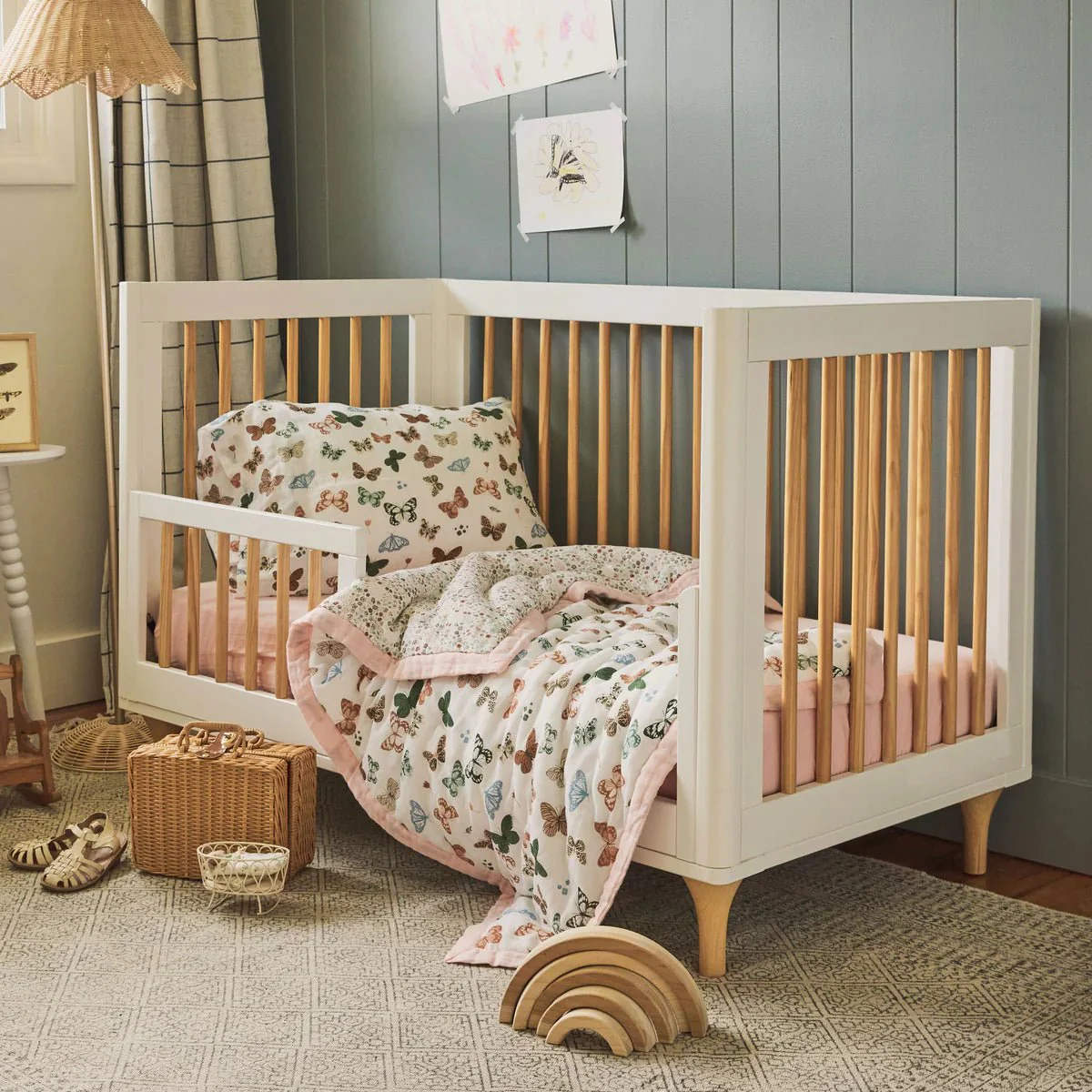 Cotton Muslin Toddler Bedding: Butterflies - Image 6