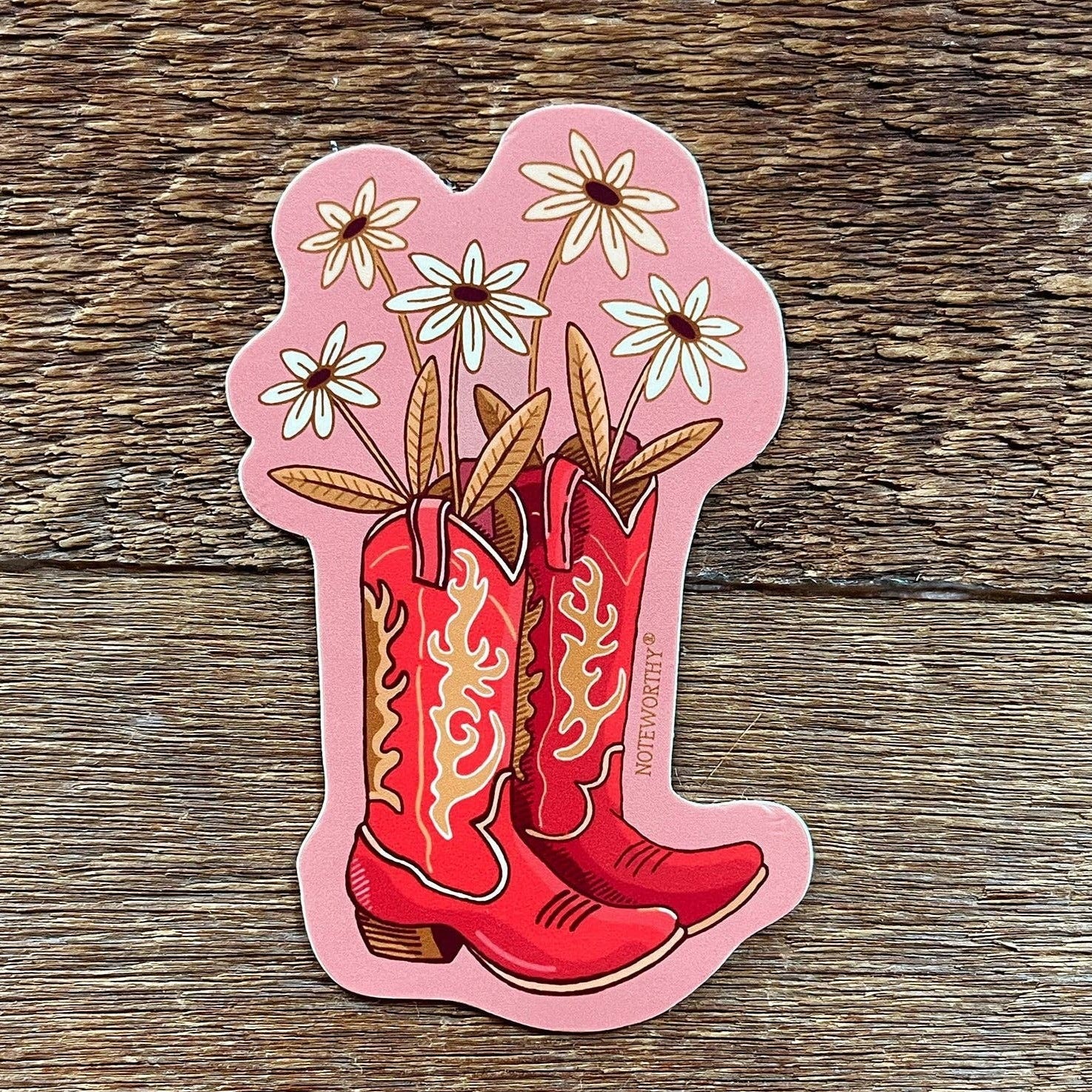 Cowboy Boots Sticker - Image 2