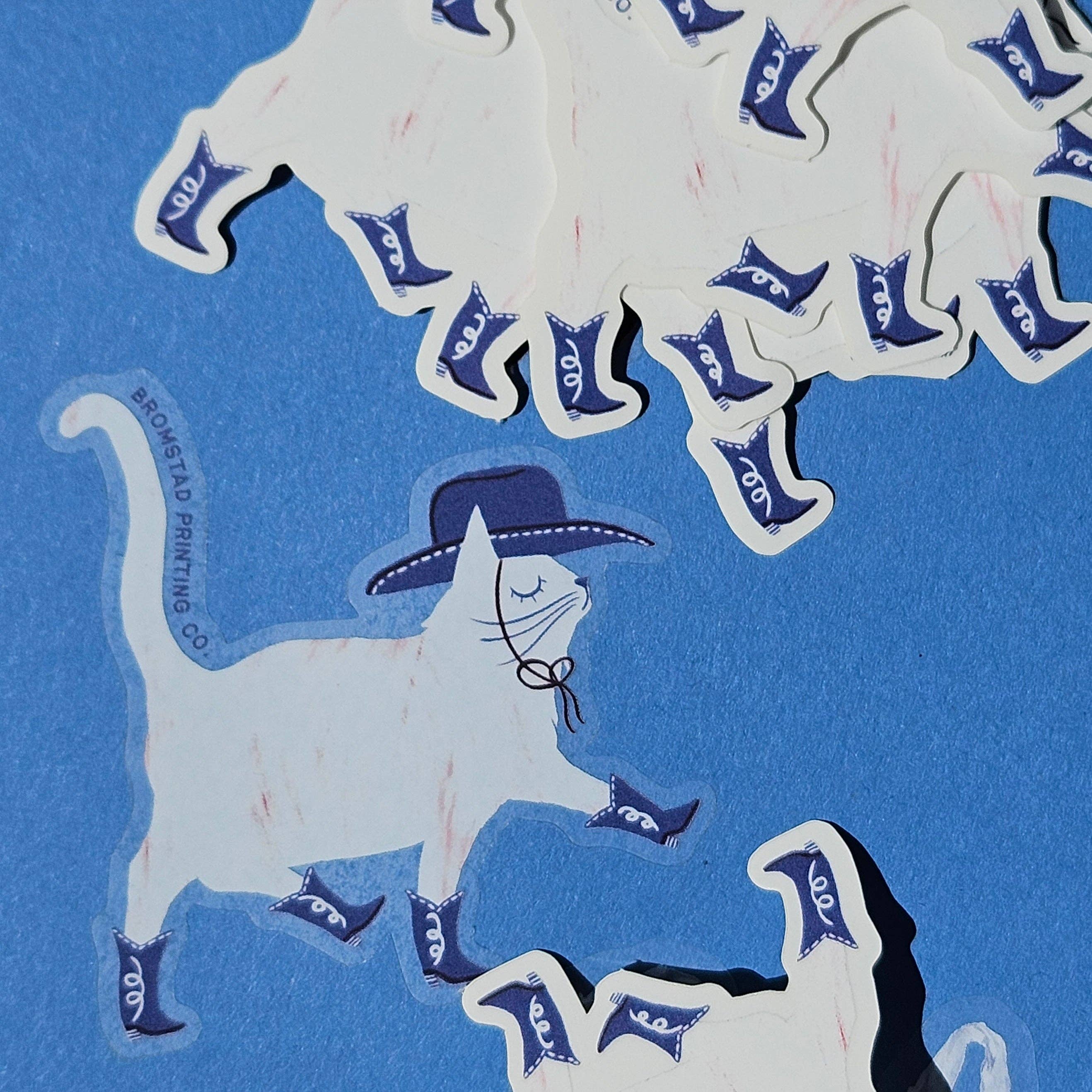 Cowboy Cat Sticker - Image 2