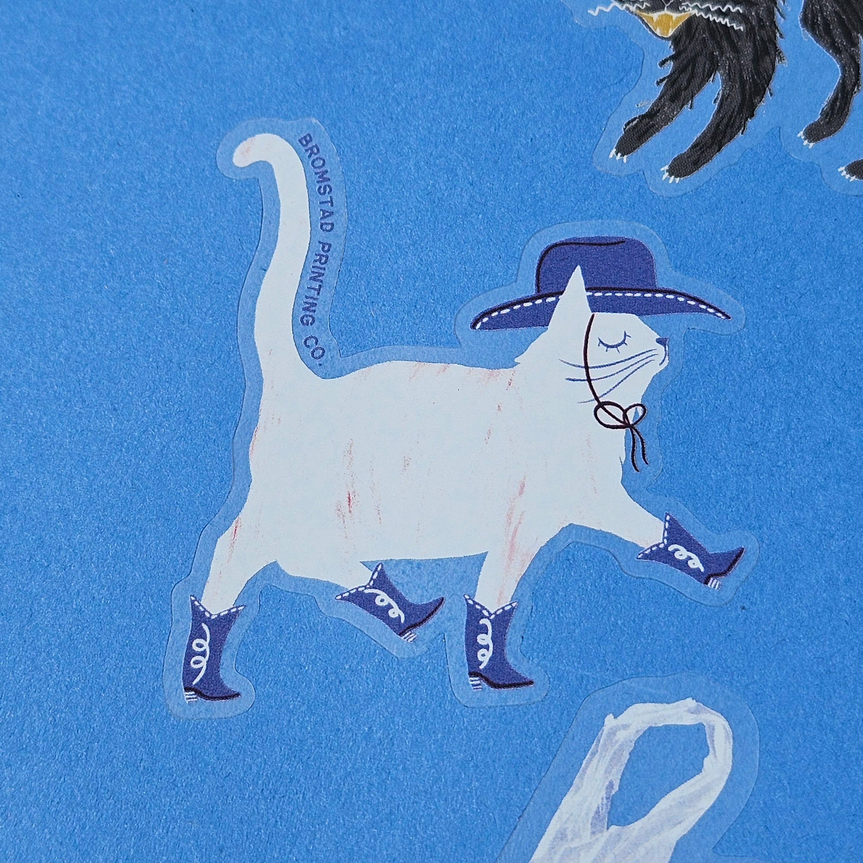 Cowboy Cat Sticker - Image 3