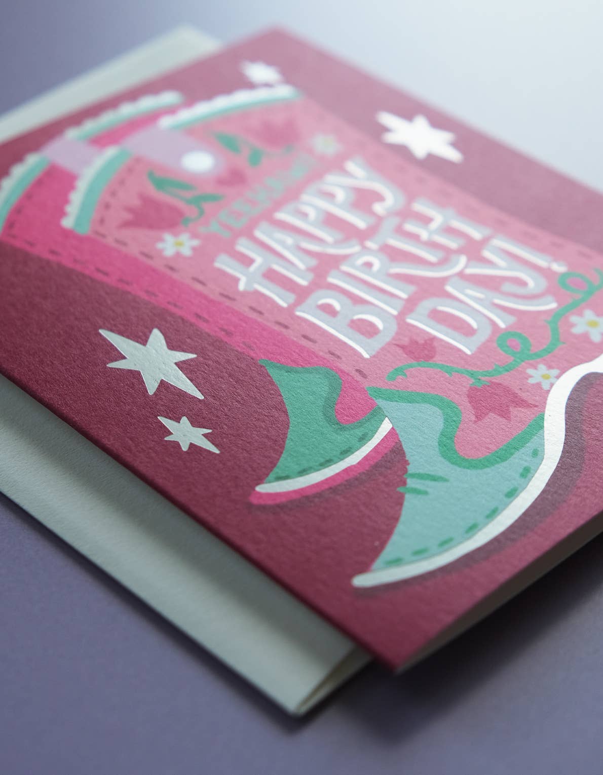Cowgirl Boot Birthday Card - Image 2
