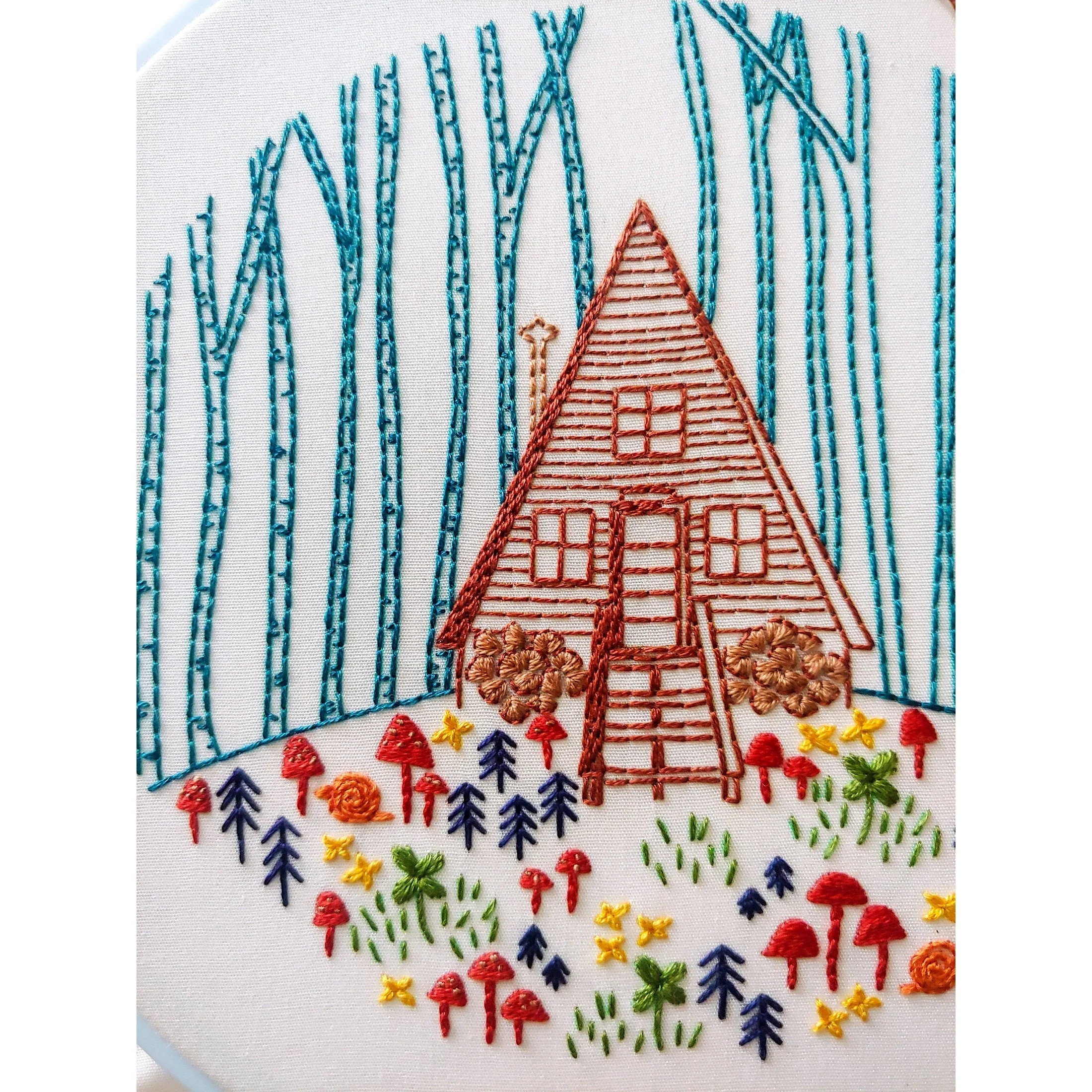 Cozy Cabin Embroidery Kit - Image 5