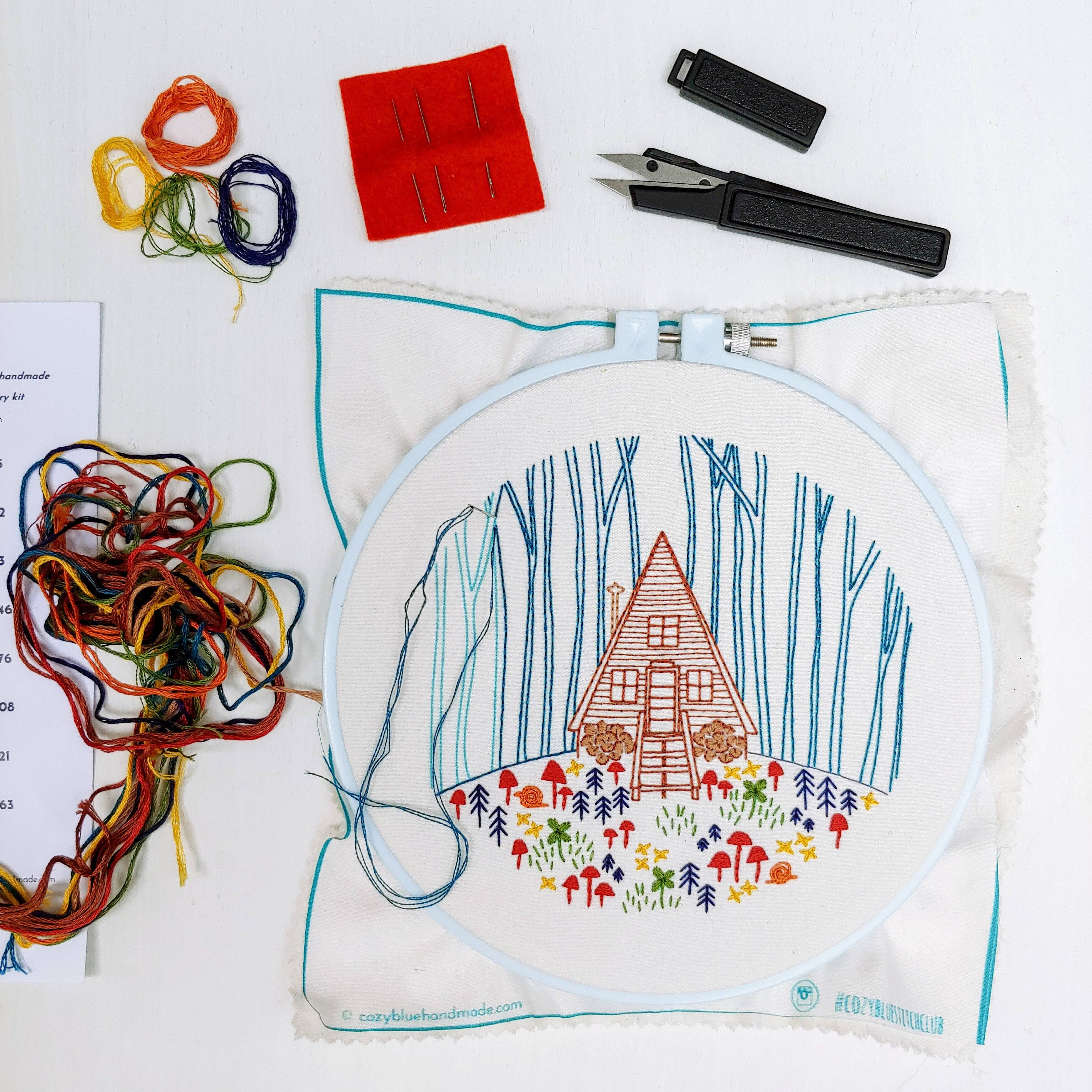 Cozy Cabin Embroidery Kit - Image 7