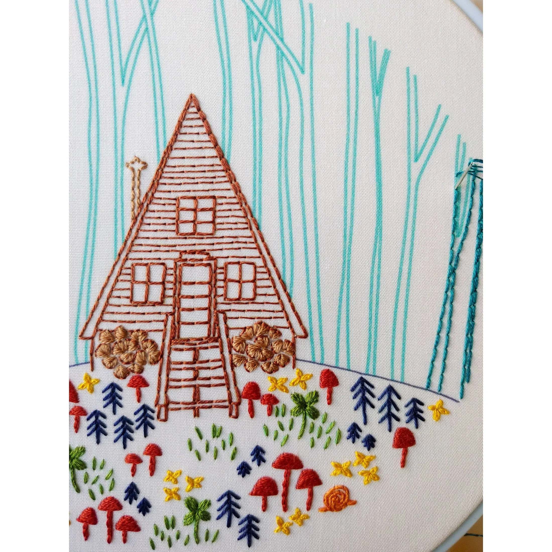 Cozy Cabin Embroidery Kit - Image 8