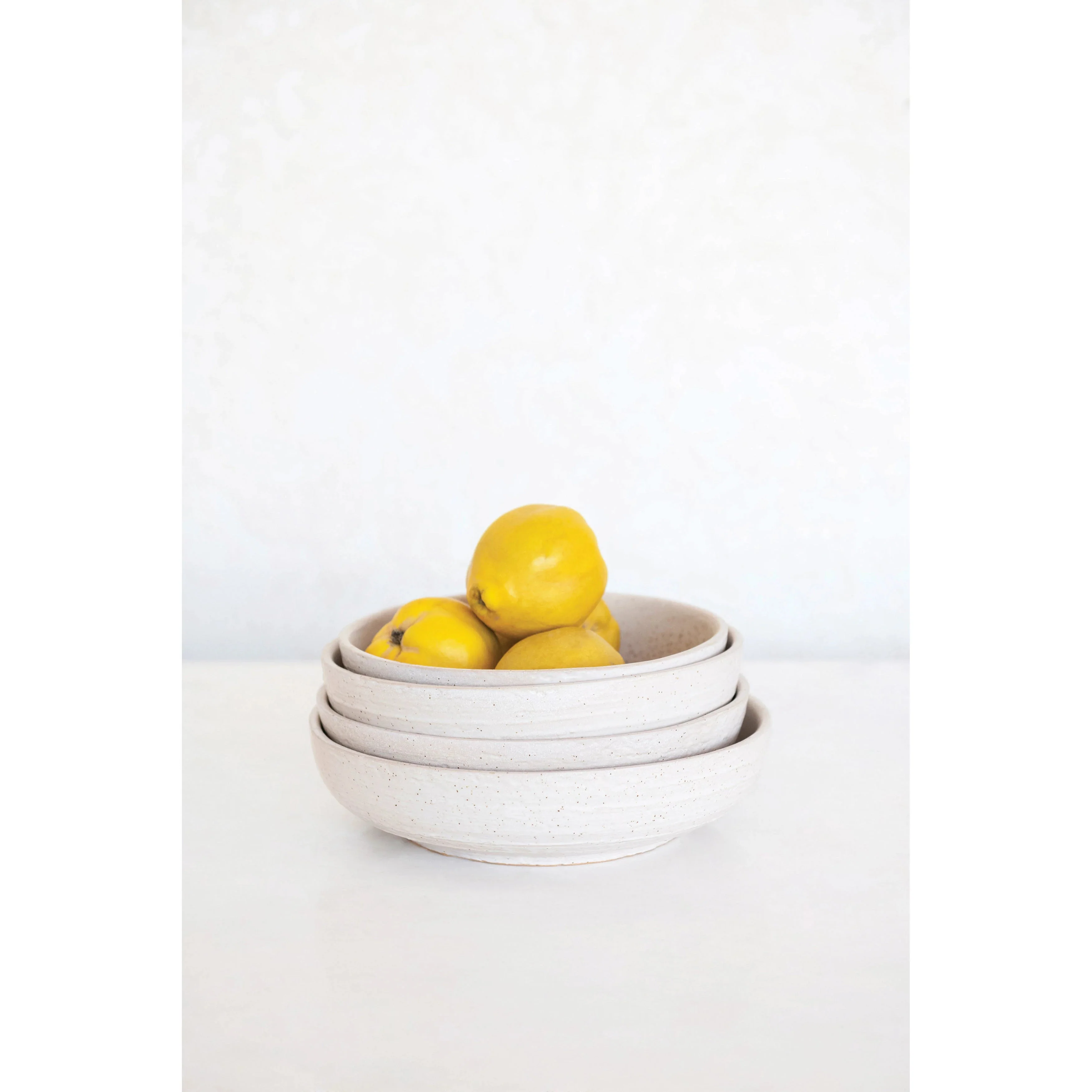 Cream Colored Speckled Bowl - Image 4