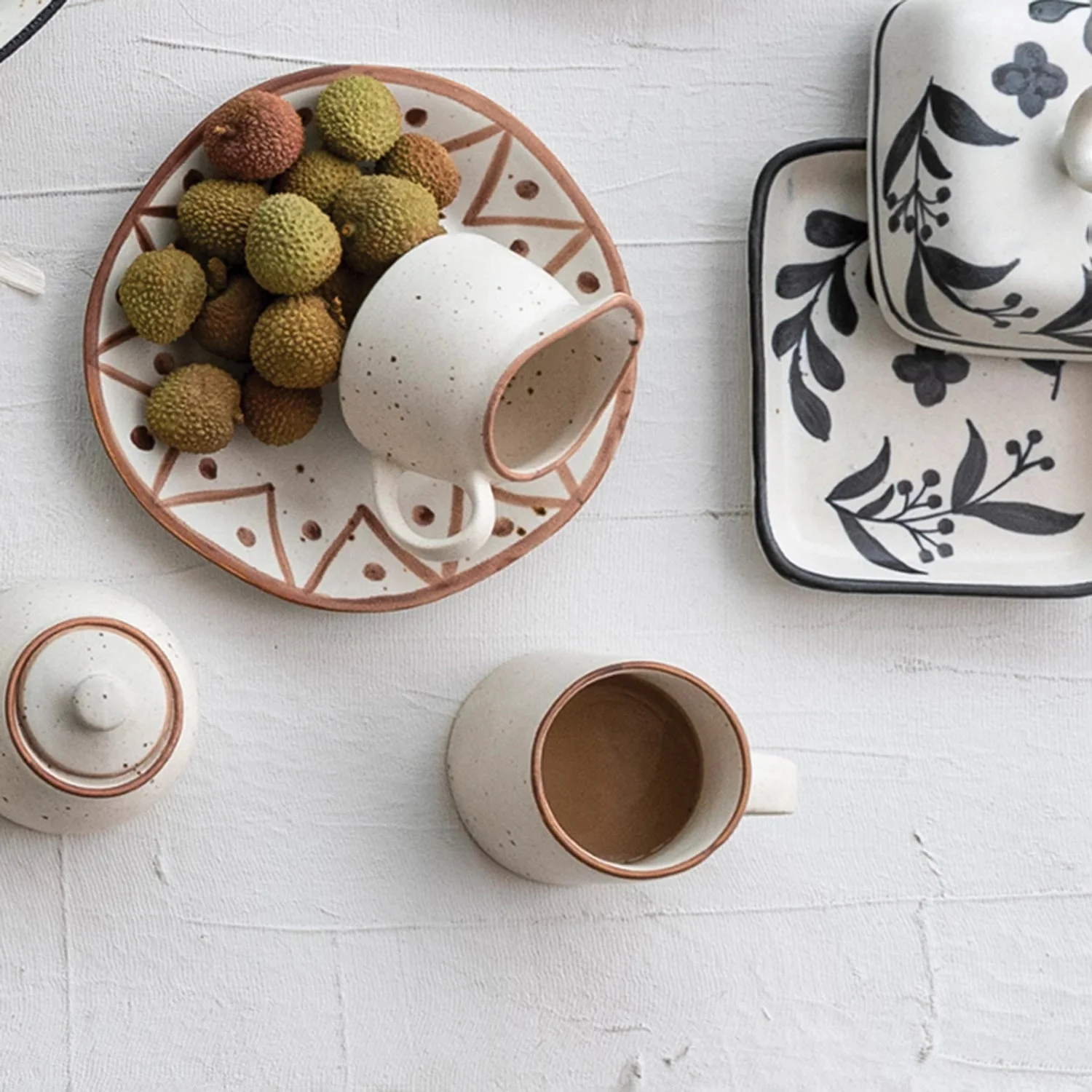 Cream Colored Speckled Mug - Image 2