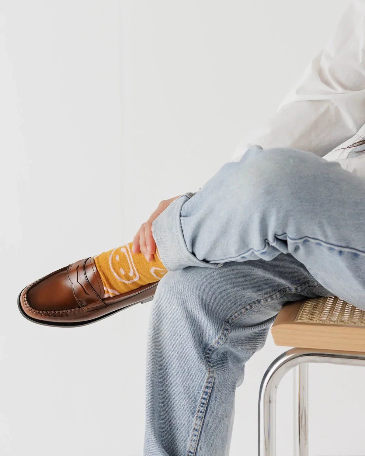 Crew Sock: Marigold Happy - Image 3