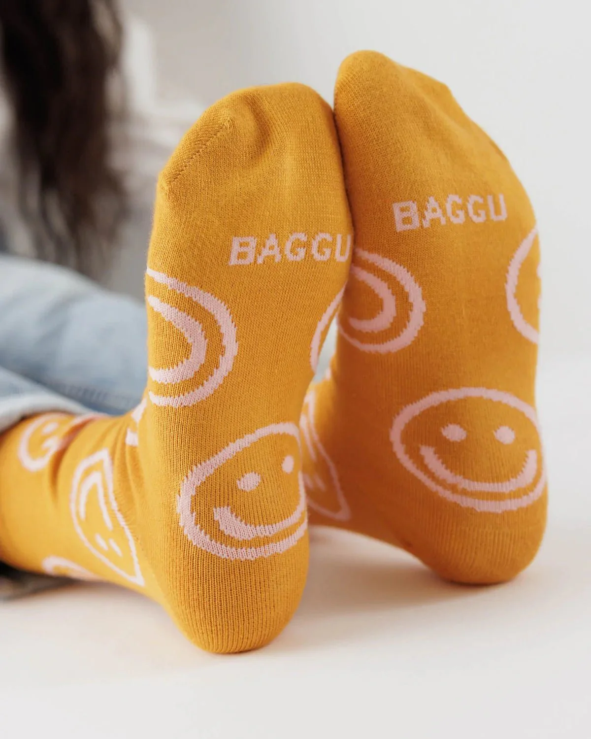 Crew Sock: Marigold Happy - Image 4
