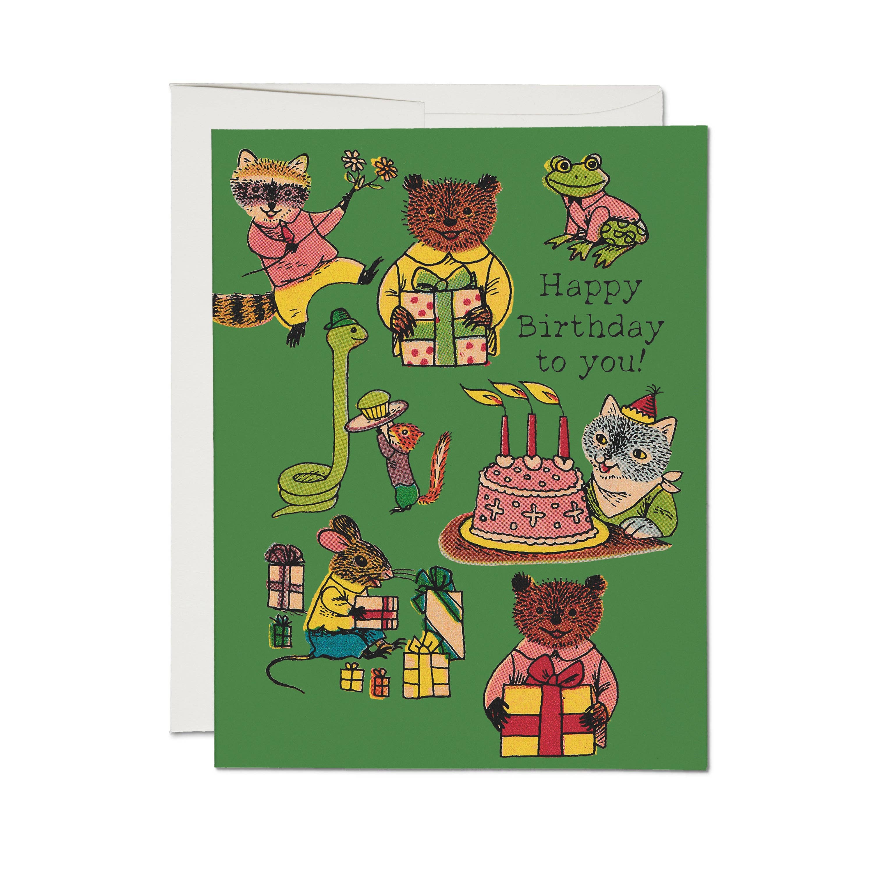 Critter Wishes Birthday Card