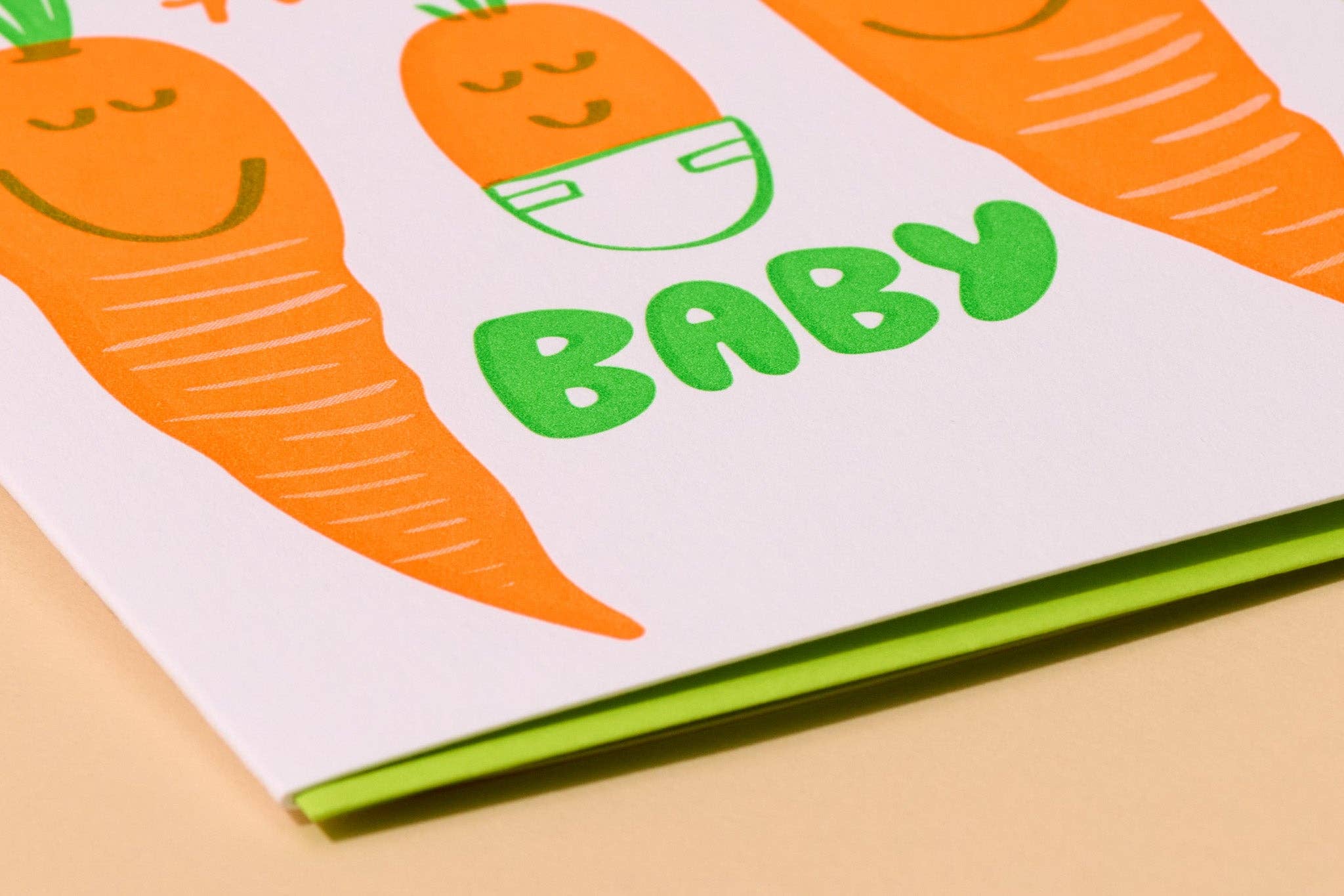 Carrot Hello Baby Card - Image 2