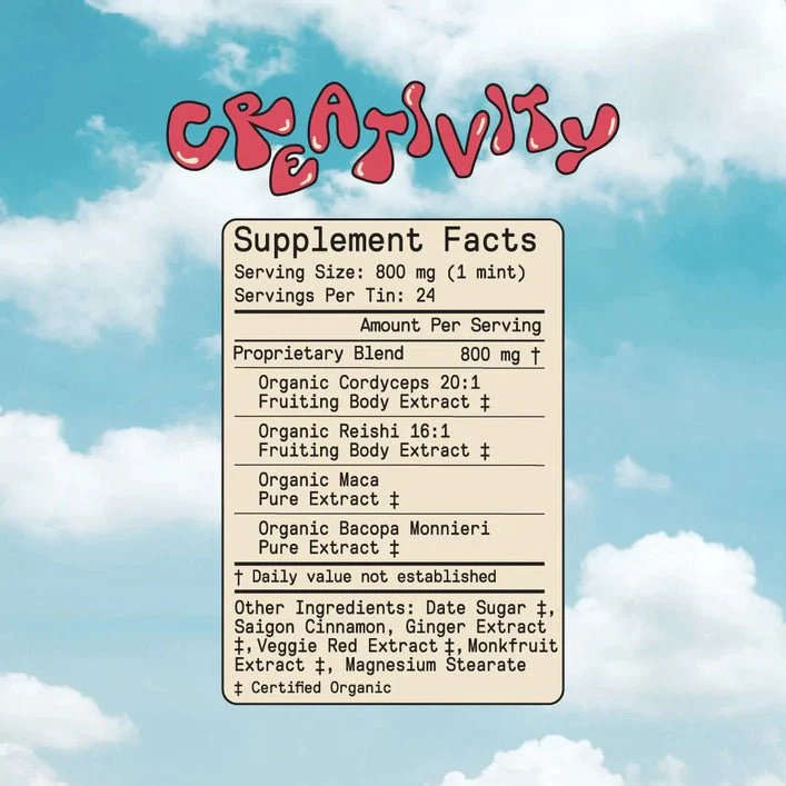 Daily Creativity Mints Mushroom Supplement - Image 2