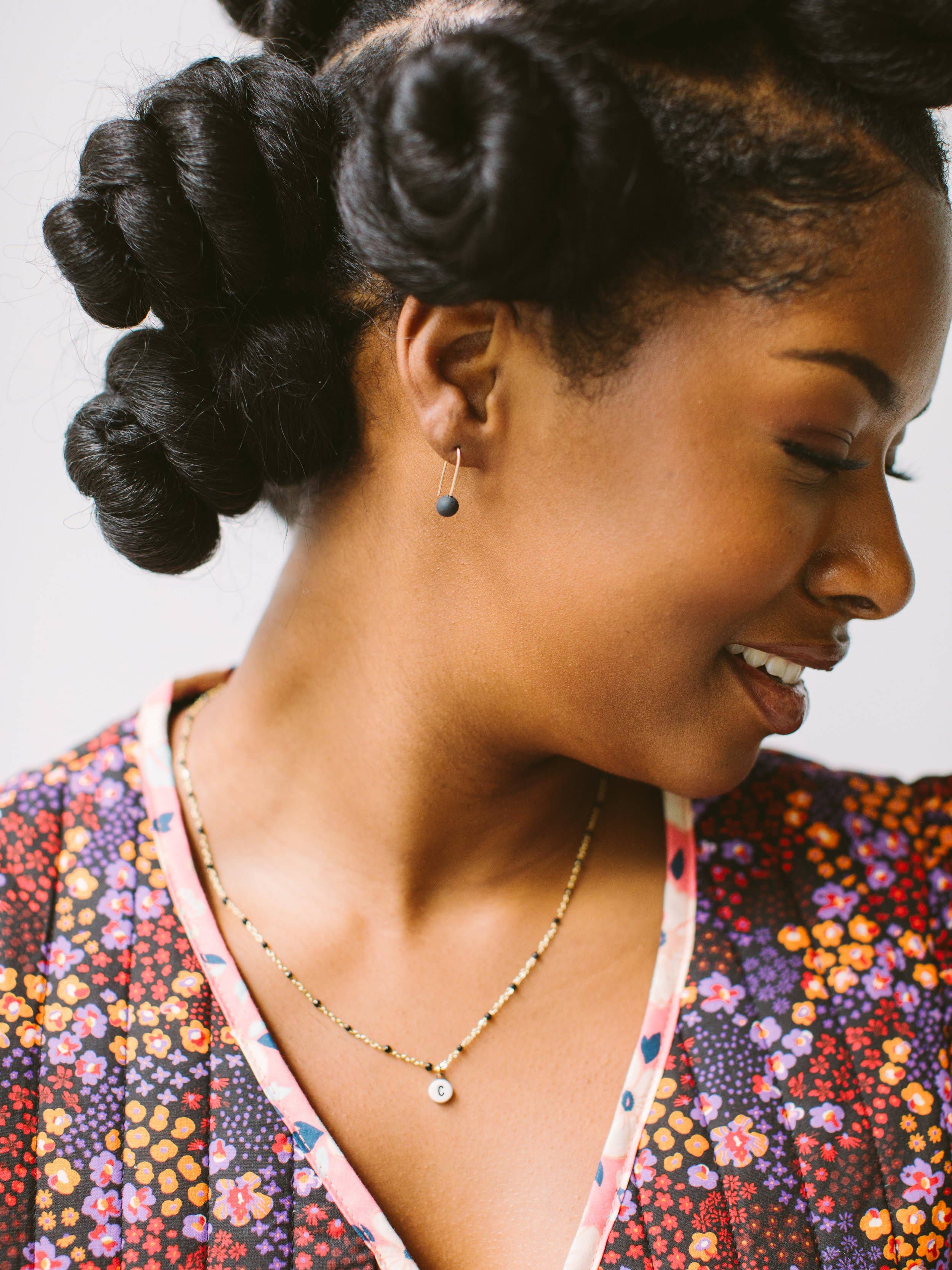 Dainty Dot Earrings - Image 2