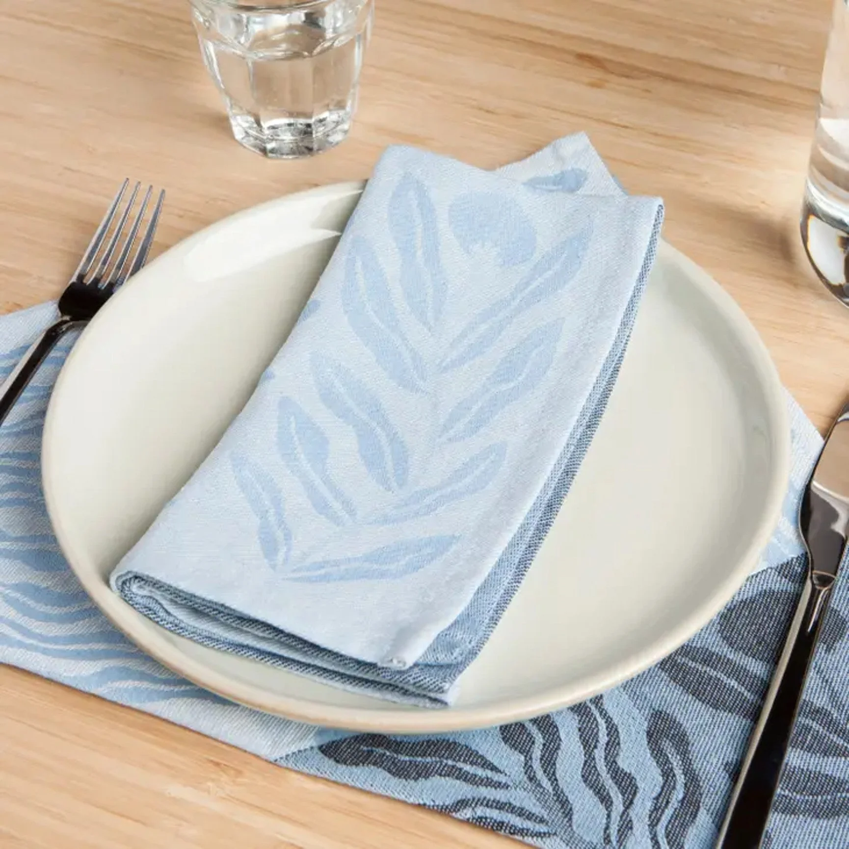 Entwine Woven Cotton Napkins, Set/4 - Image 2