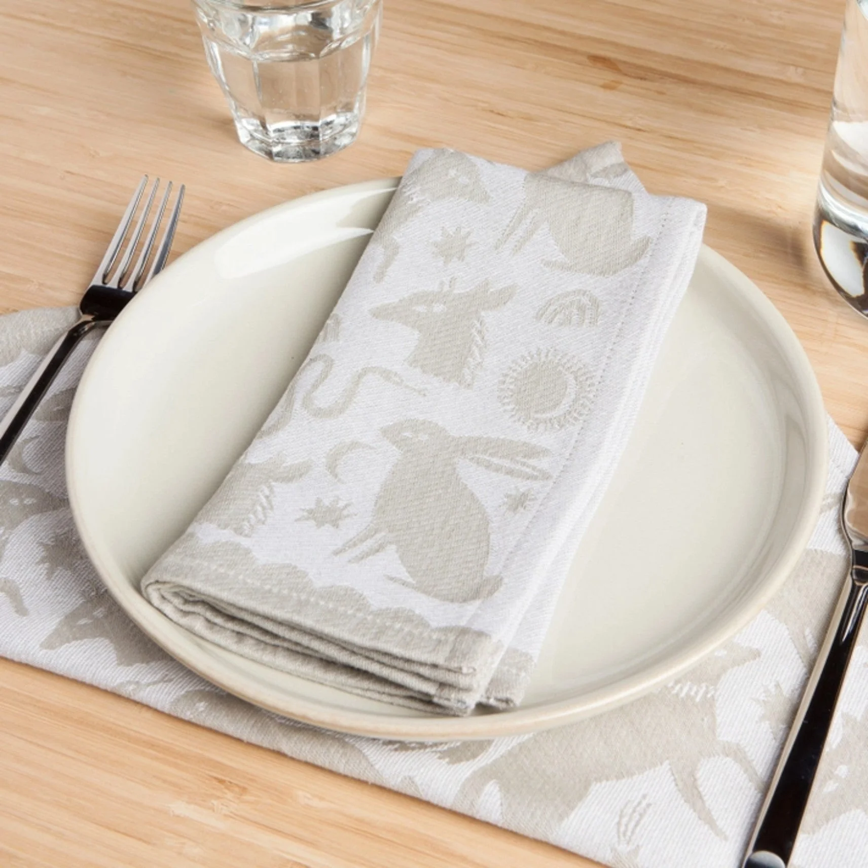 Timber Woven Cotton Napkins, Set/4 - Image 2