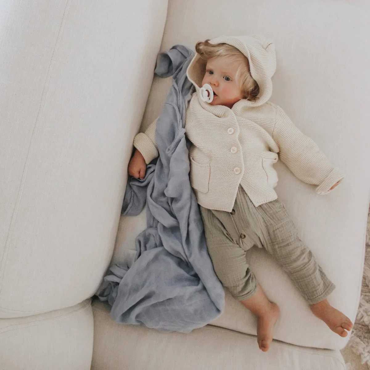 Deluxe Muslin Swaddle 2 Pack: Fairy Garden + Lavender - Image 4