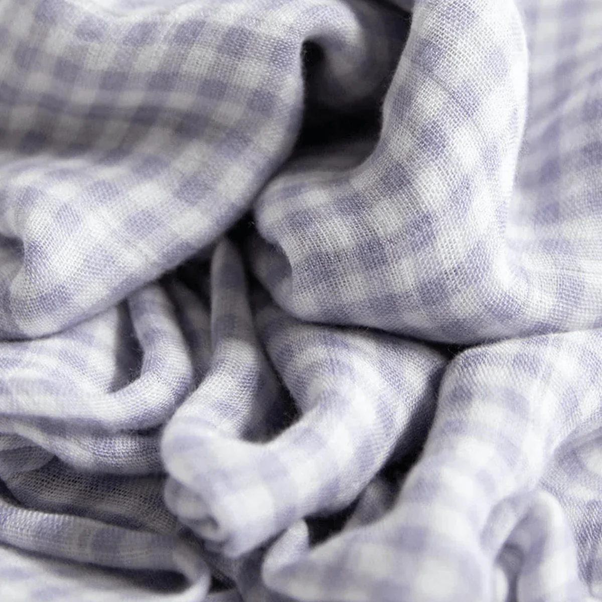 Deluxe Muslin Swaddle 2 Pack: Rainbow + Gingham - Image 5