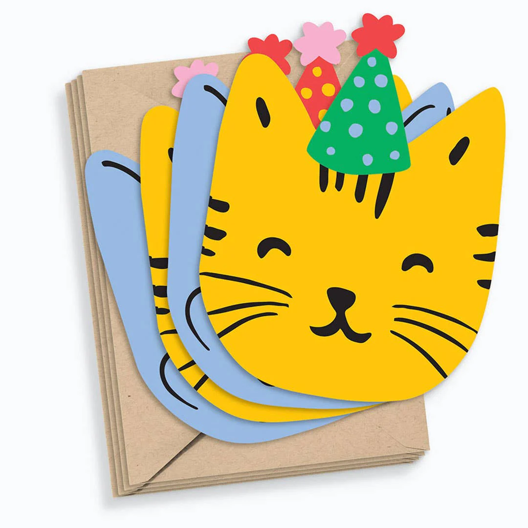 Die Cut Party Dog and Cat Cards, Set/10 - Image 2