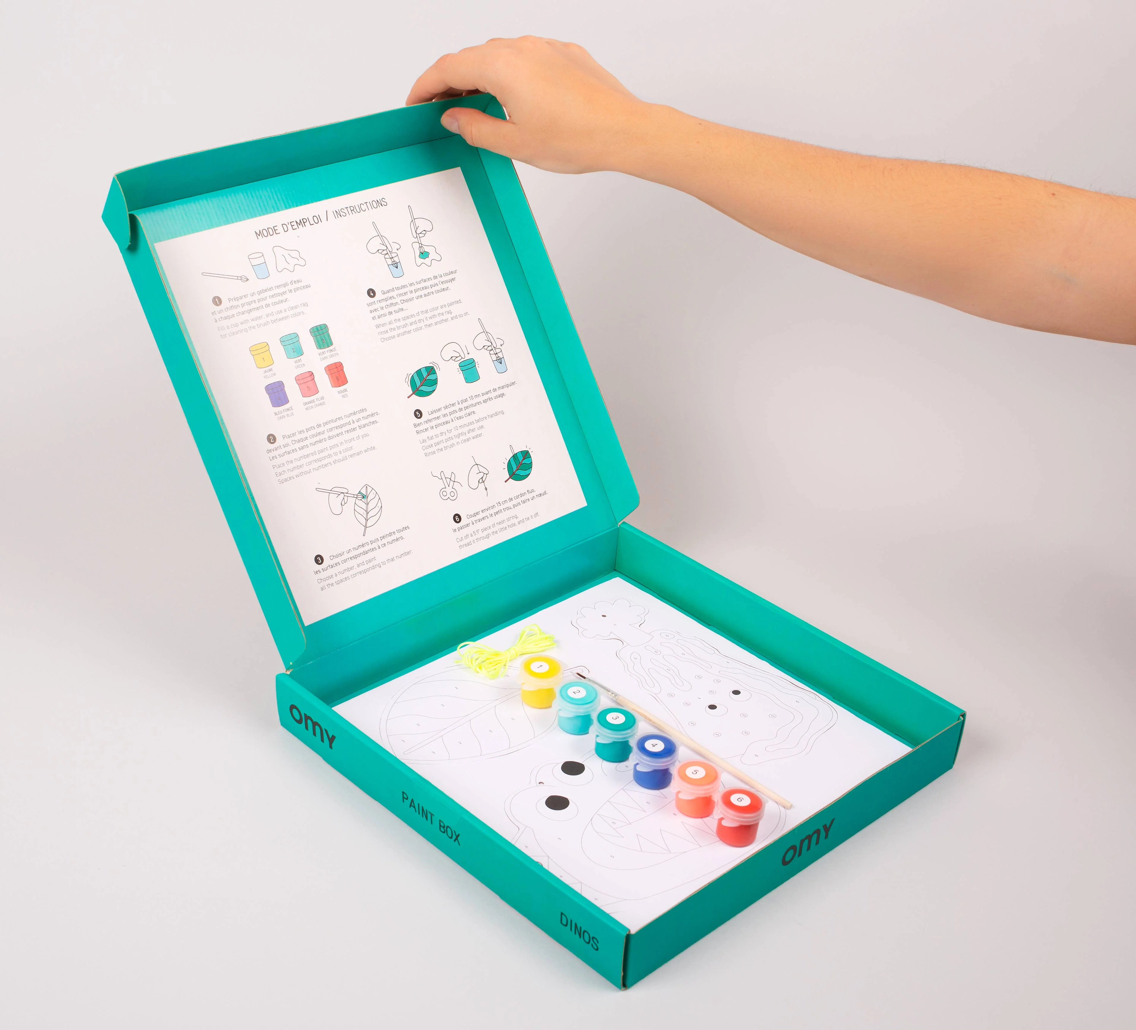 Dino Paint-by-Number Paint Box - Image 2